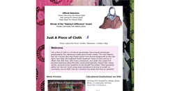 Desktop Screenshot of justapieceofcloth.com