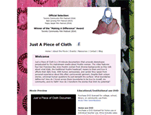 Tablet Screenshot of justapieceofcloth.com